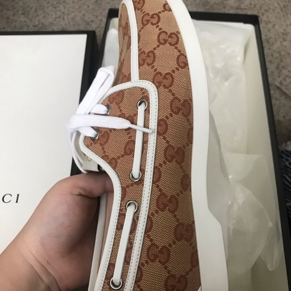 gucci gg canvas boat shoe - Picture 4 of 9